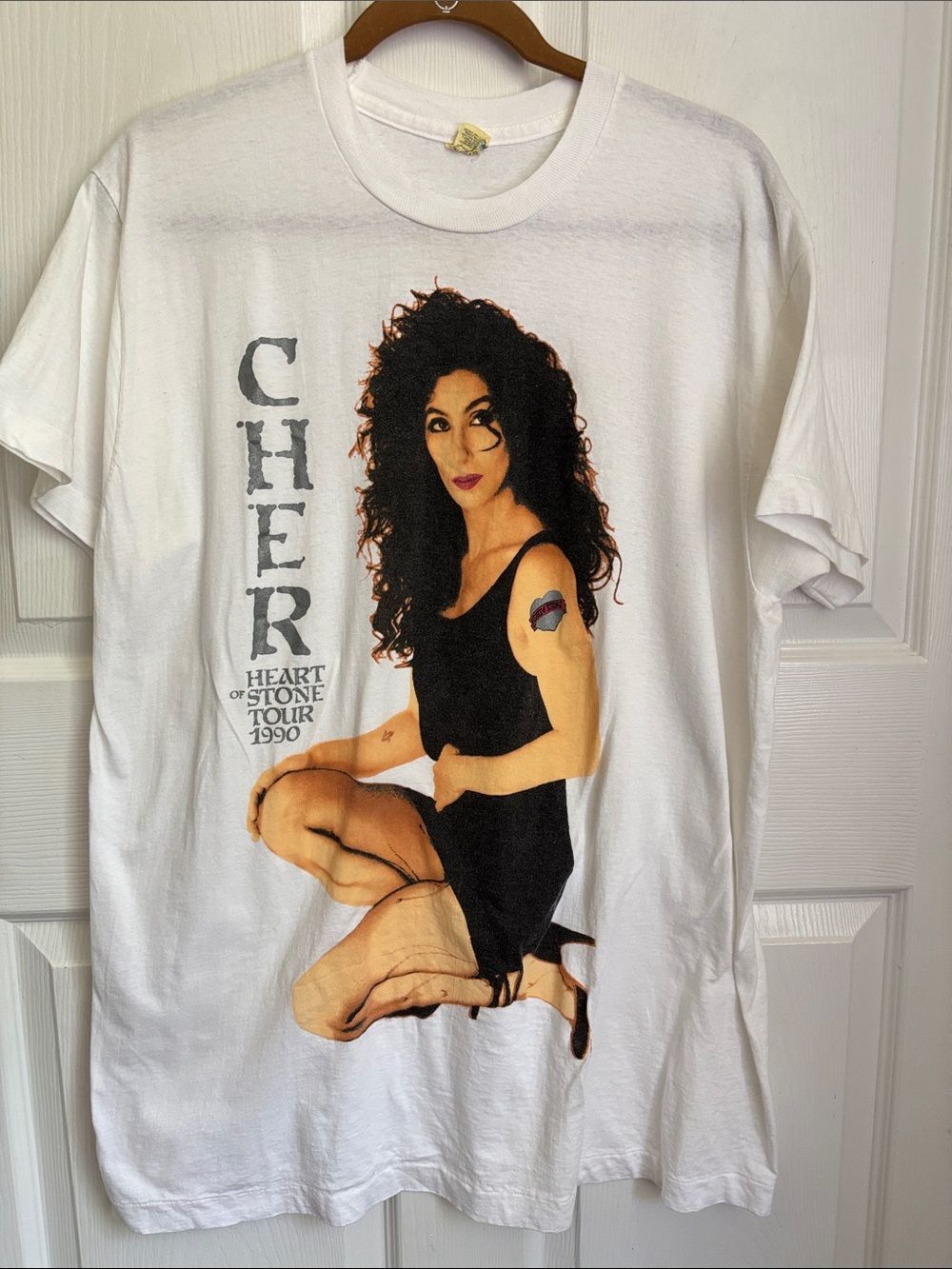 Vintage Cher Heart of Stone Tour 1990 Tee Shirt Screen Starr size 3XL